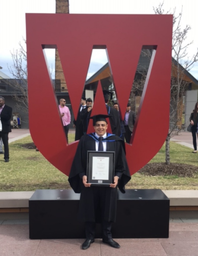 Paul at his Western Sydney University graduation